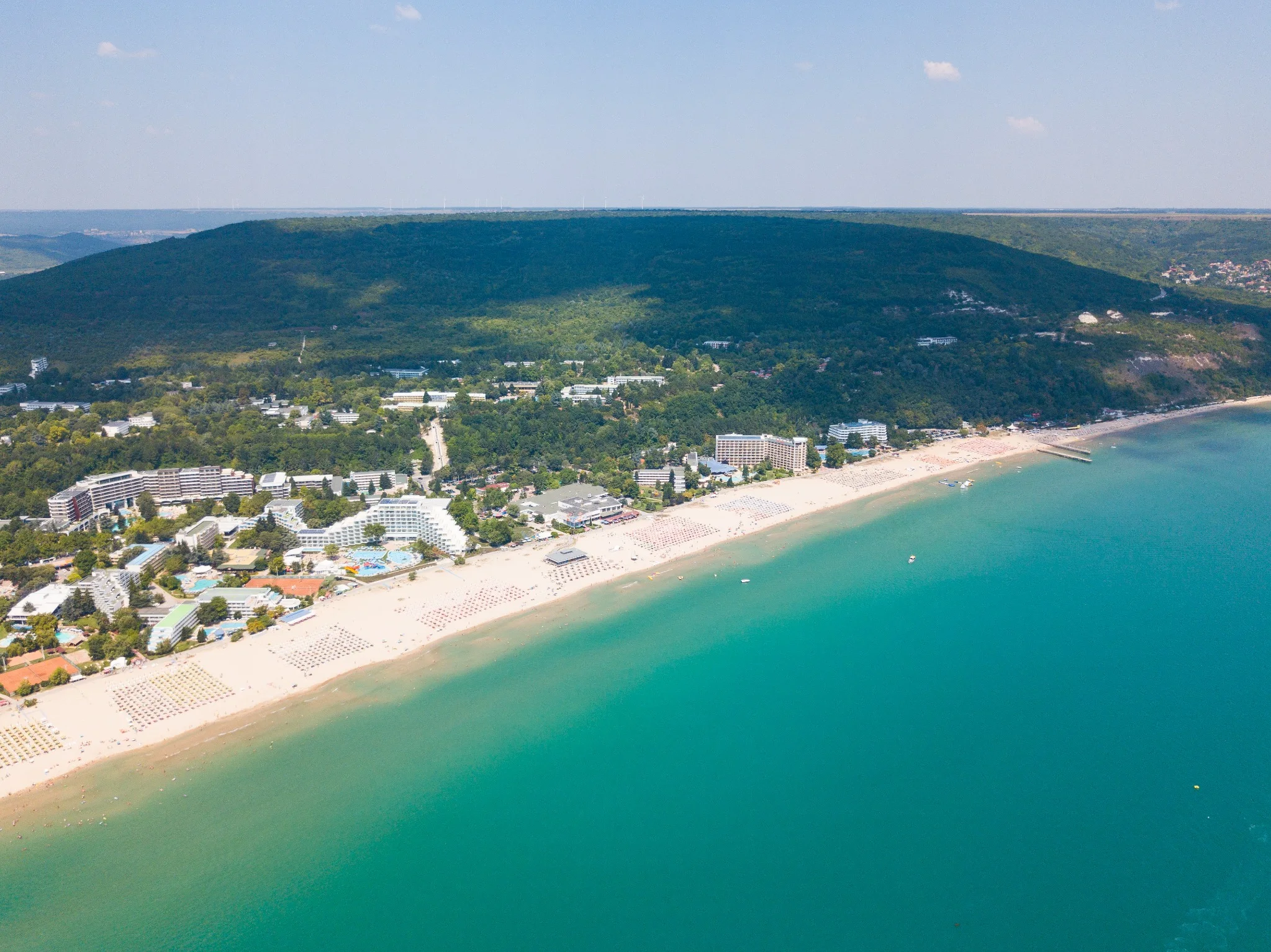 Albena zwischen Strand, Grünanlagen und Schwarzem Meer