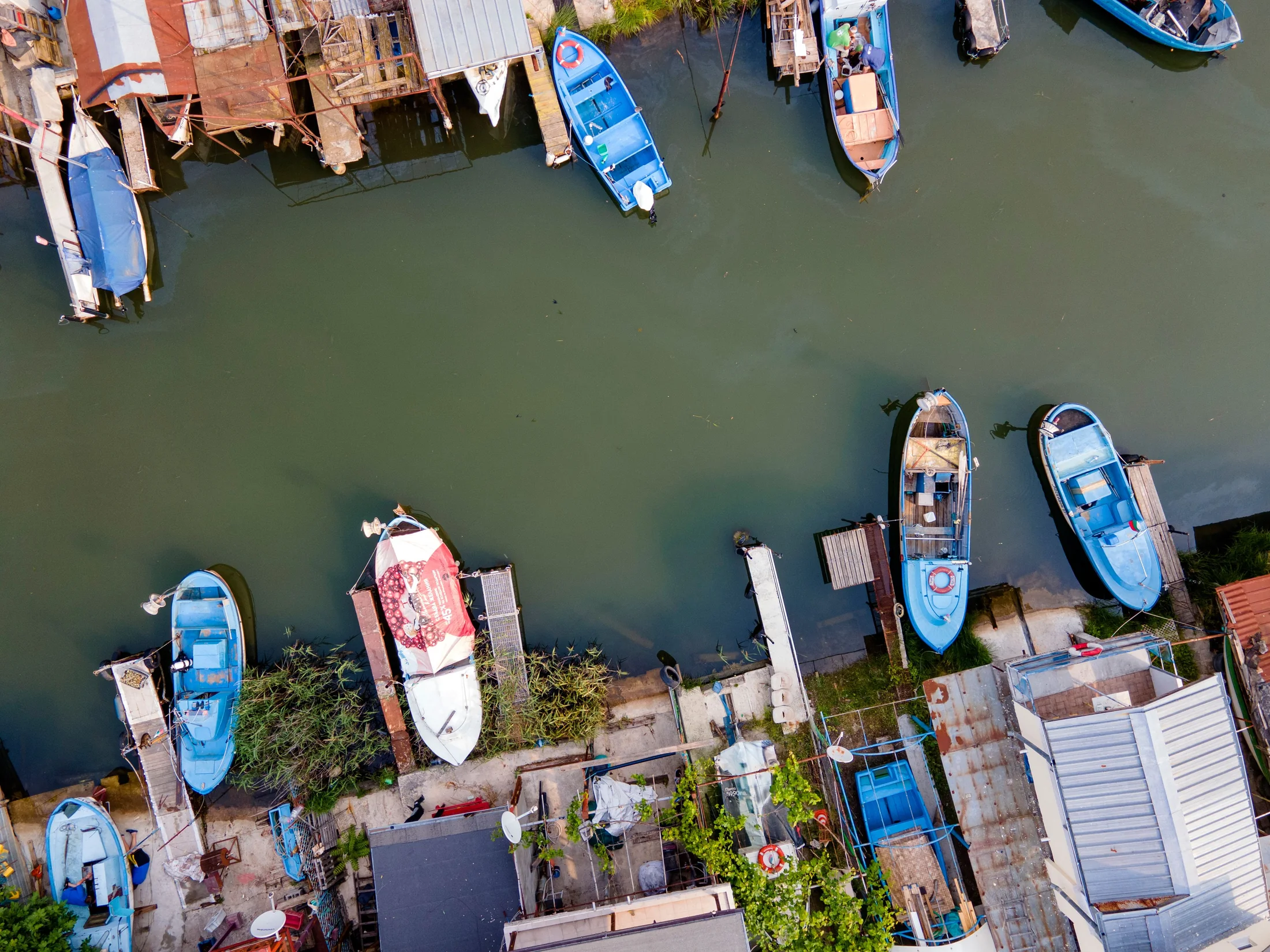 Boote im Burgas-Bay